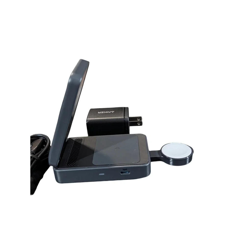 Cc9U Anker  MagGo 15W Qi2 Foldable Pocket-Sized 3 - in - 1 Magsafe Charger Black